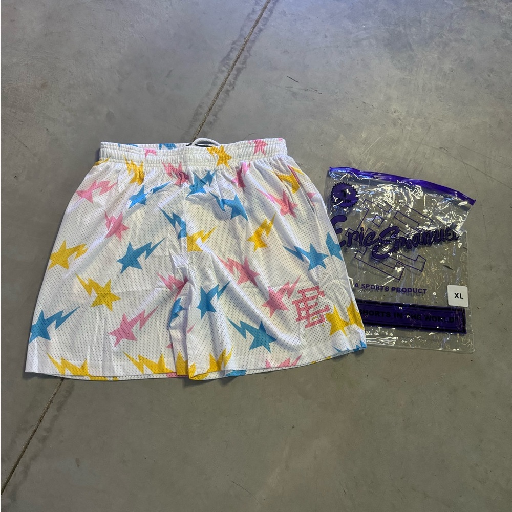 Eric Emanuel X Bape Shorts White
